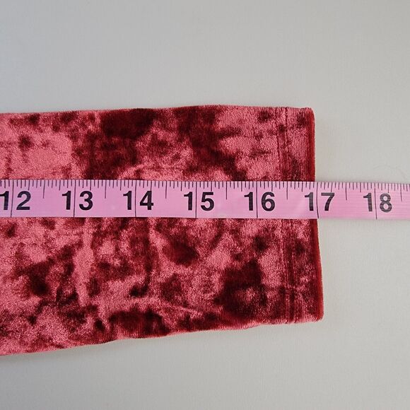 Lulu’s Shine Of Your Life Wine Red Crushed Velvet Wrap Dress 3/4 Sleeve size XS - Picture 8 of 12